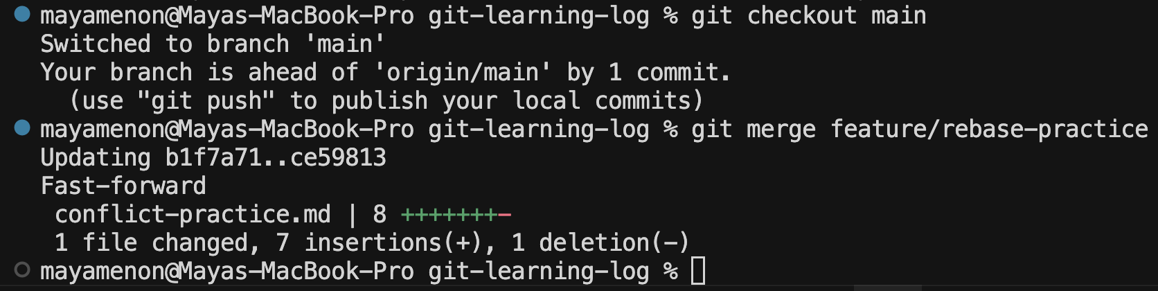 NextWork - Git Branching and Rebasing